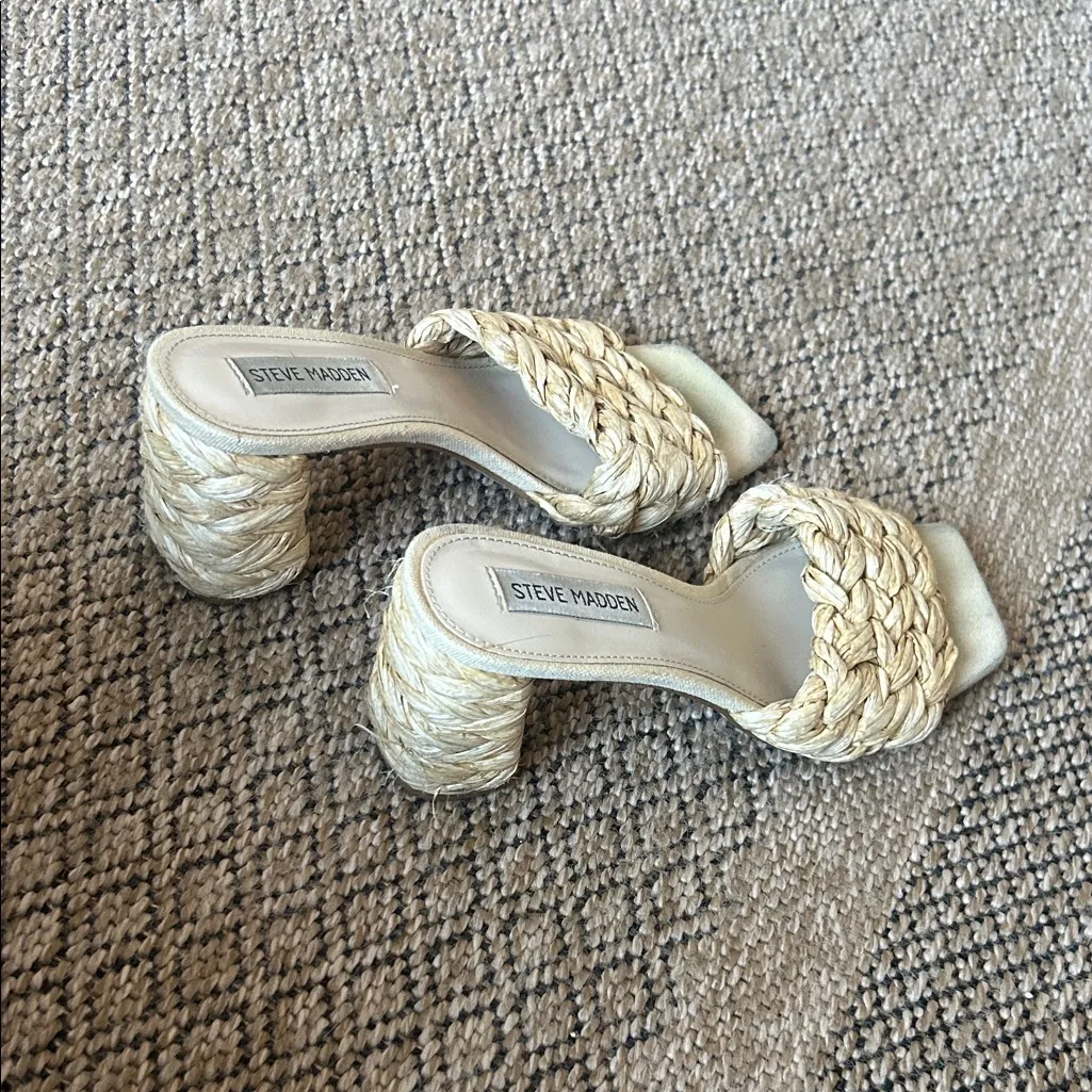 Steve Madden Laveda Sandal in Beige Size 7.5 - Image 7