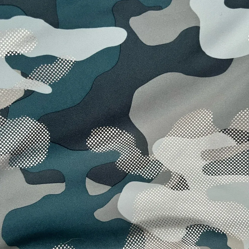 Carbon38 7/8” Green Metallic Print High Waist Leggings Size Small - Image 6