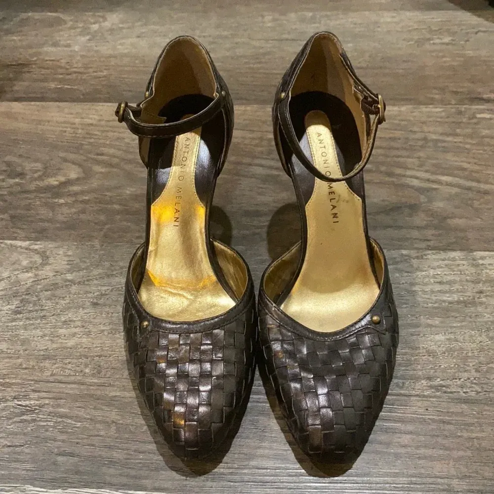 WILL NOT TAKE LESS  Classy Woven-Like Antonio Melani Heels - Image 2