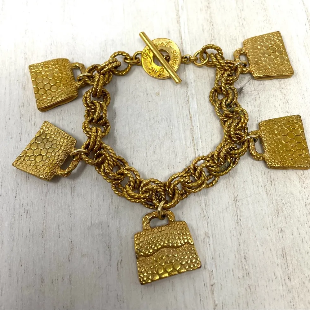 ERIC PROVENT gold tone vintage bracelet, made in France - Image 6