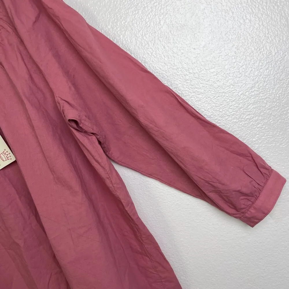 Hartford Womens Cold Shoulder Tunic Top Pink Long Sleeve Cotton Womens Size 5 - Image 6