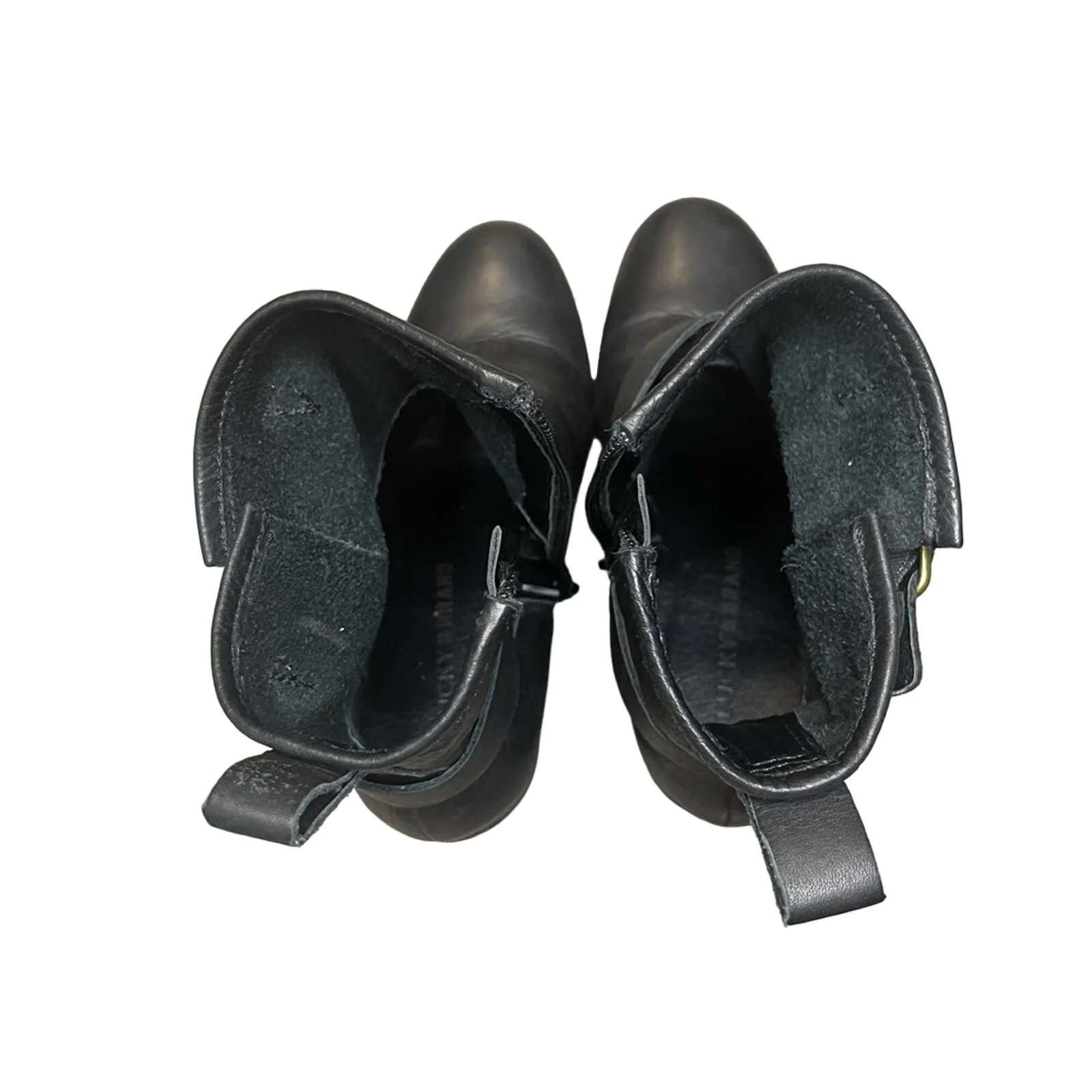 Lucky Brand Orenzo Ankle Moto Boots Black Leather Women's Size 6 - Image 8