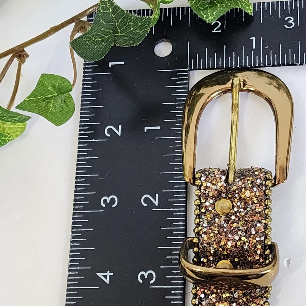 Gold Glitter Sparkle Glam Belt - Image 9