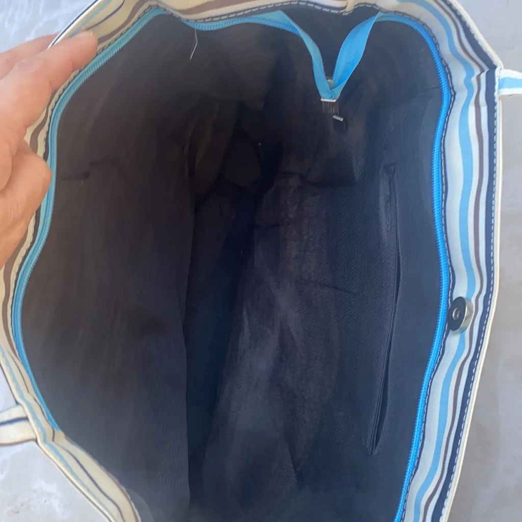 Kate Spade New Yorklined and zip shopping tote 18in in width 12in length - Image 13