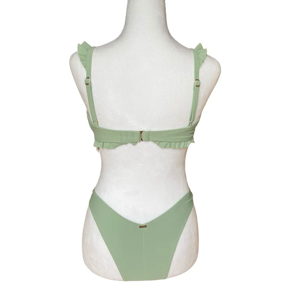 Hollister Olive Green Bikini Size XS/M - Image 2