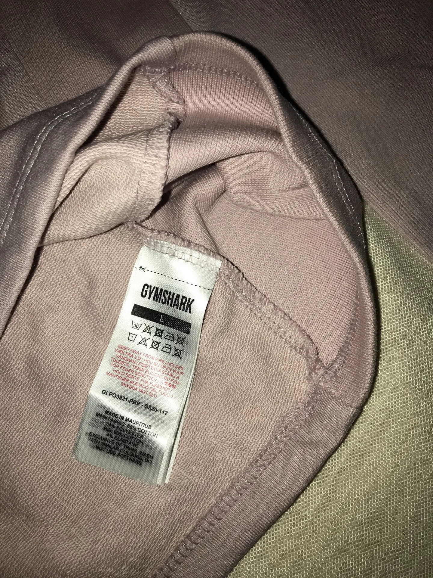 Gymshark Purple  Crop Sweater - Image 2