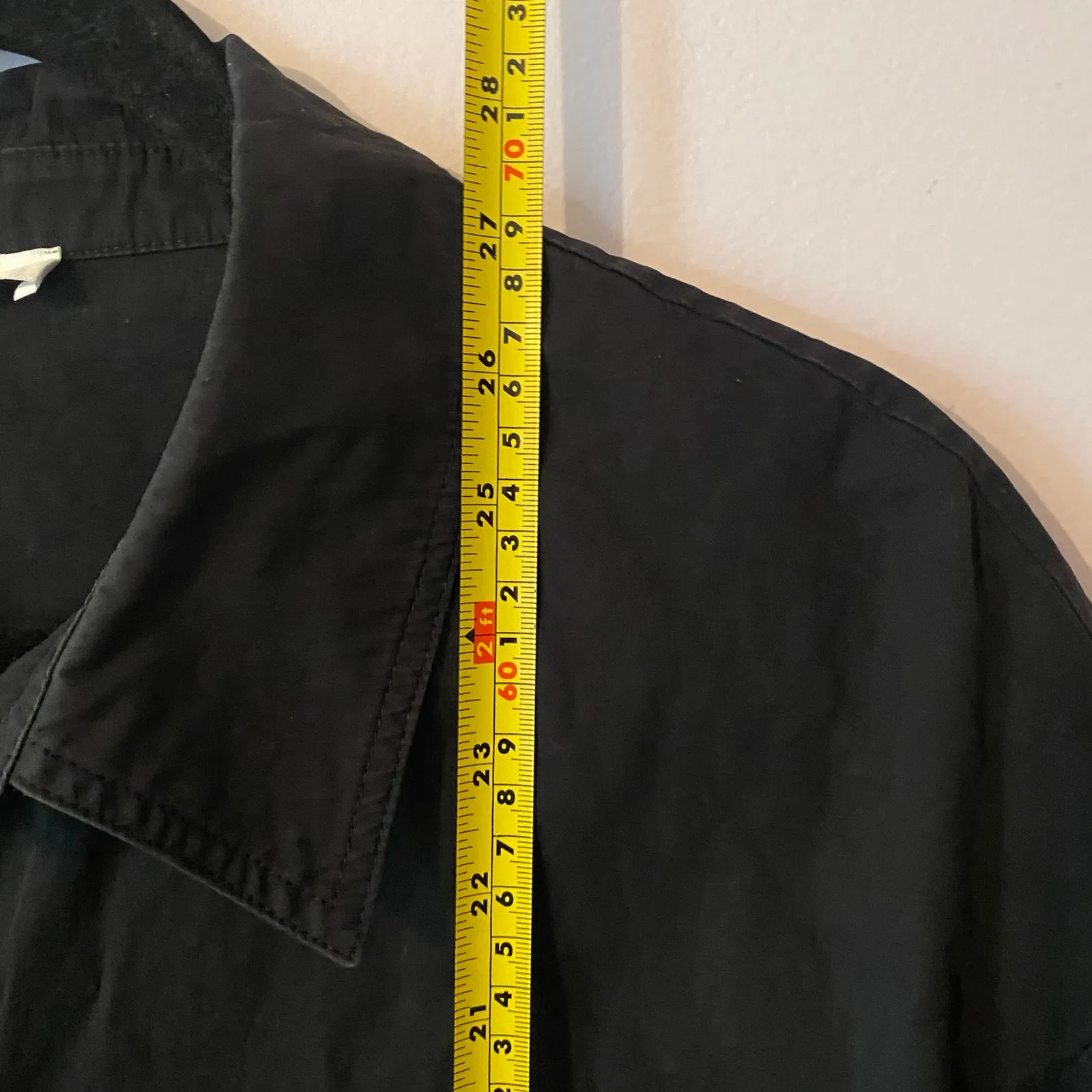 Anine Bing Mika Shirt Black 100% Cotton Button Down Minimalist Women size Medium - Image 10