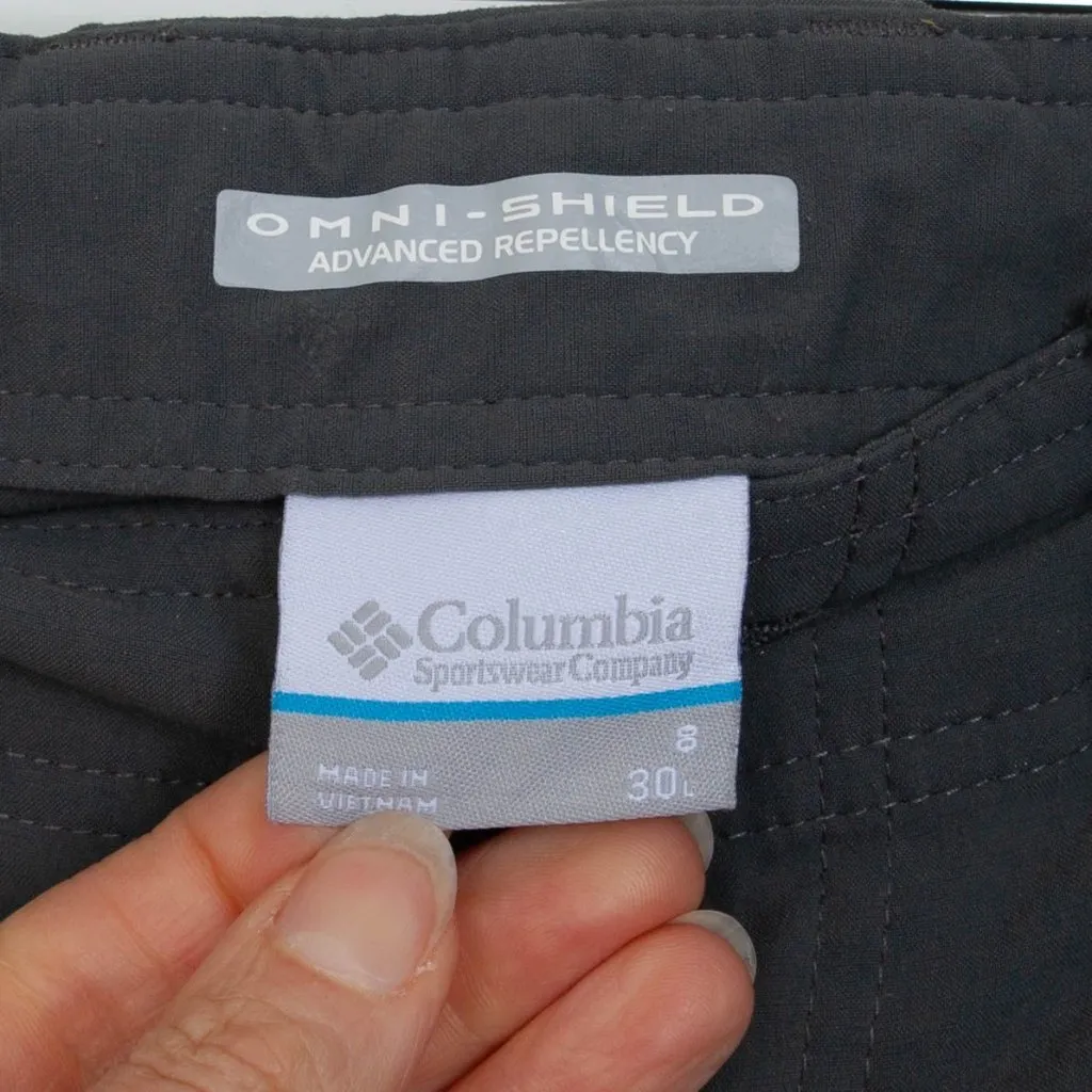 Columbia Womens Omni Shield Roll Tab Cargo Pants‎ Size 8 30L Hiking Outdoors - Image 5