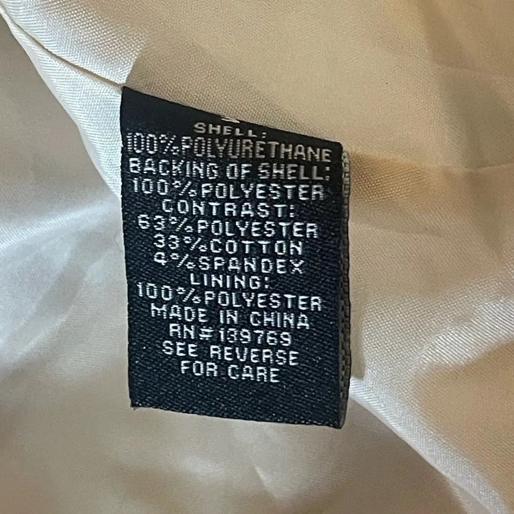 Ookie & Lala Women's Size S Mix Media Drape Front Moto Jacket Color Stone NWT - Image 12