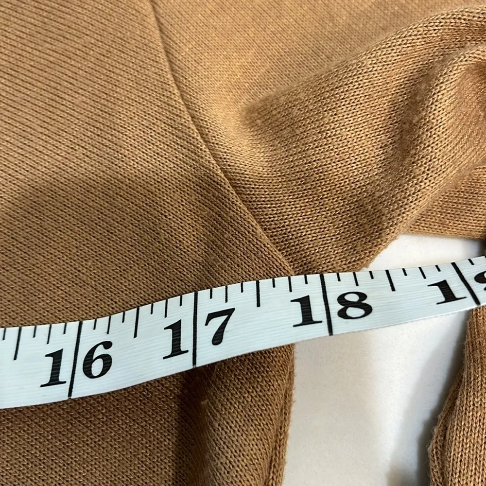 Nordstrom “1 State” camel 🐪 color crossover long sleeve sweater - Image 5