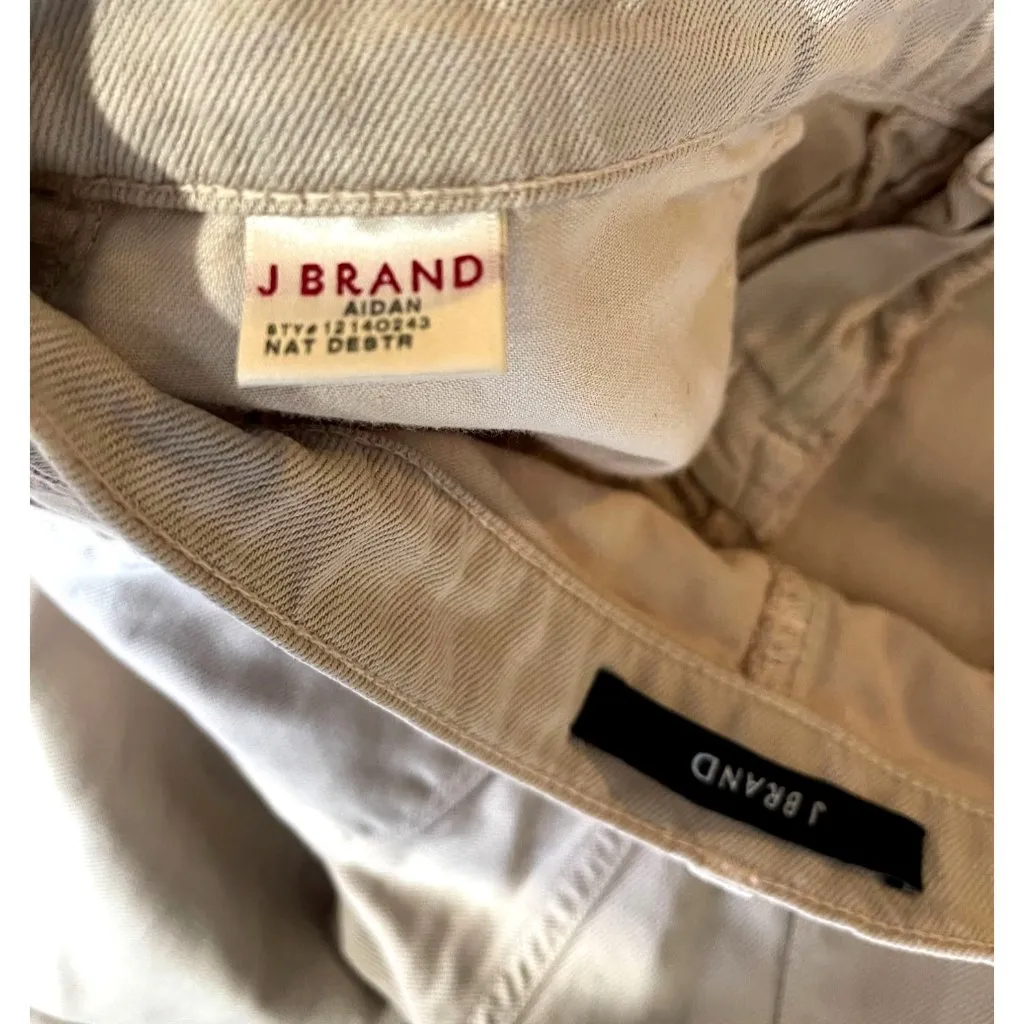 J Brand Ripped Jeans Straight Leg Aidan Natural Destroyed Size 27 x 29 - Image 9