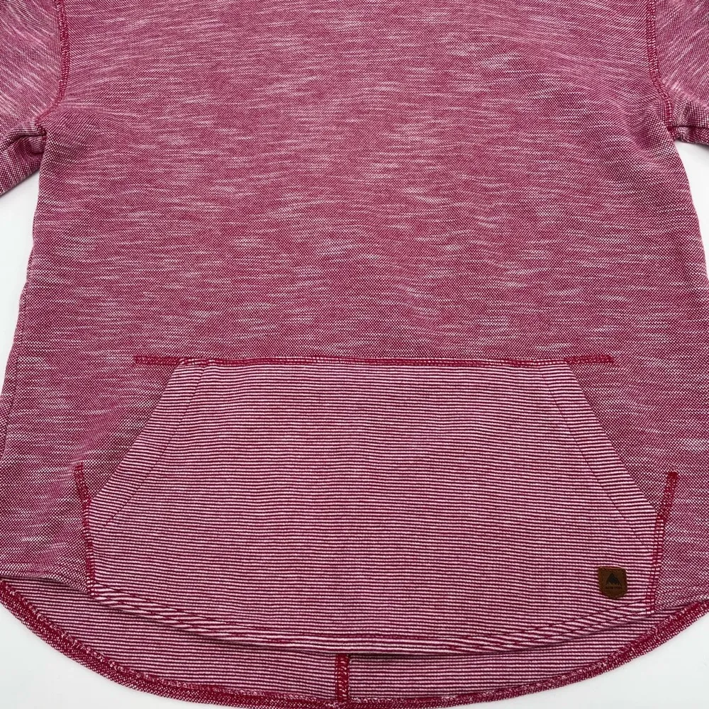 Burton Oversize Turtleneck Cowl Sweatshirt Sweater Mottled Pink Cozy Winter - Image 5