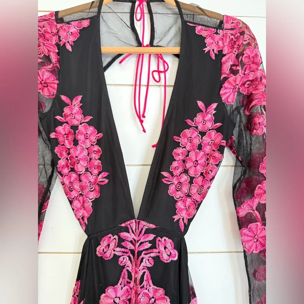 For Love and Lemons Temecula Cut Out Embroidered Lace Maxi Dress - Image 8