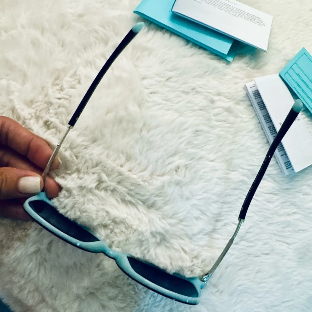 Tiffany & Co. Sunglasses TF4184  8055/9s Blue/Black Frame Gray Lens With Box - Image 8