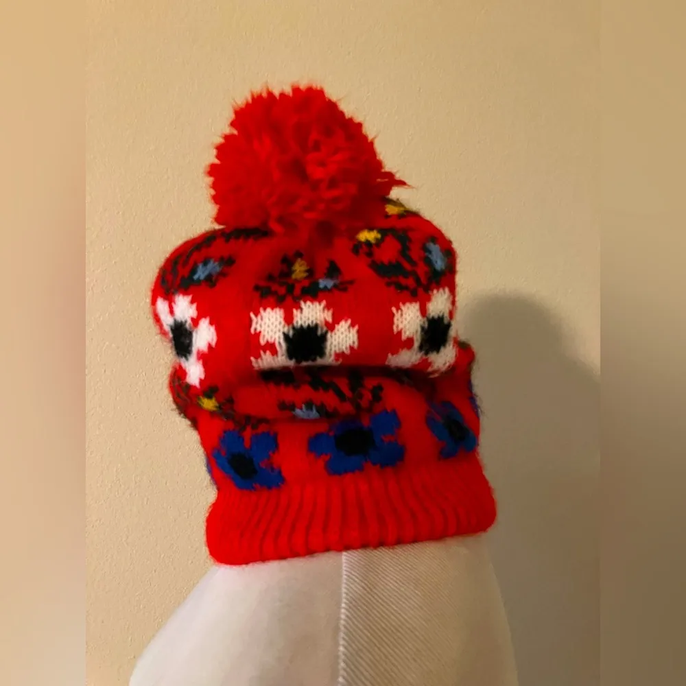 Vintage retro 80s colorful knit winter hat. - Image 8