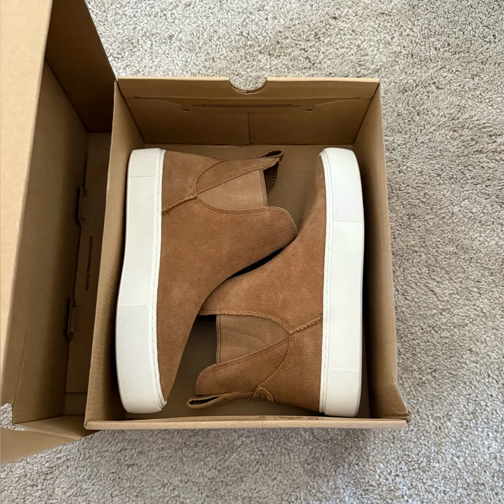 UGG Mauna Chestnut Suede Chelsea Sneaker Boots Bootie–Size 6 New in Box Sold Out - Image 5