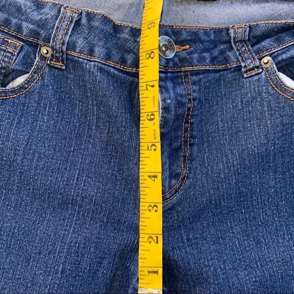 Cropped Capri Jeans Size 11/12 Blue - Image 6