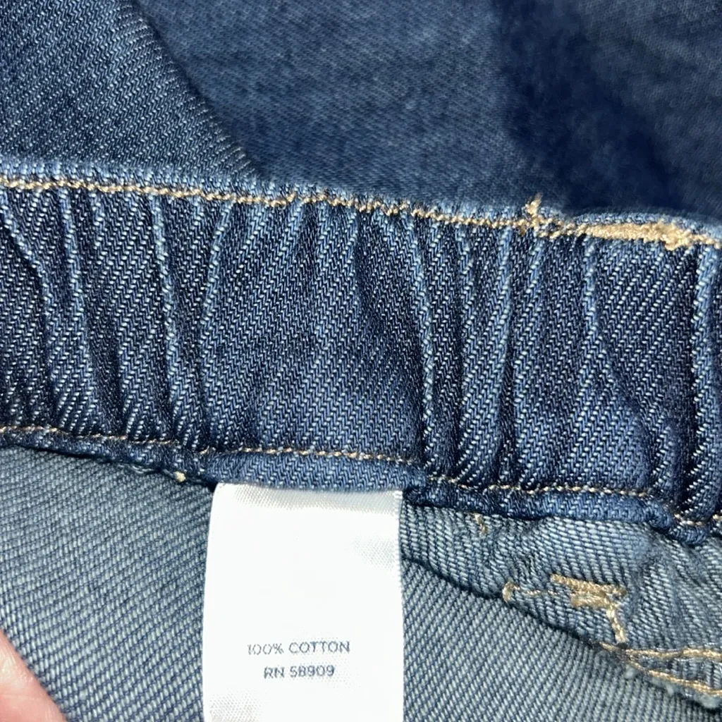 Westbound Dark Blue Relaxed Wide leg Frayed Hem Jeans Size 20W - Image 9