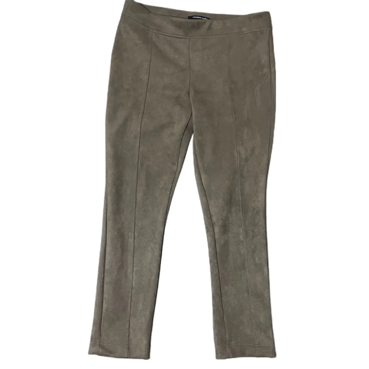 Andrew Marc Faux Suede Leggings – Women's Size Large – Taupe / Mushroom Gray‎ - Image 2