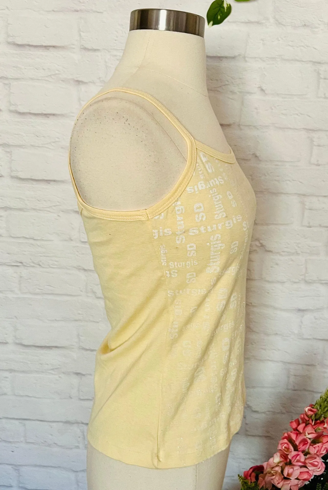 Vintage Yellow Sturgis Tank - Image 6