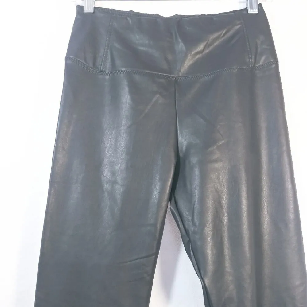 BAGATELLE. High-Rise Faux Leather Leggings Edgy Moto Size M - Image 4