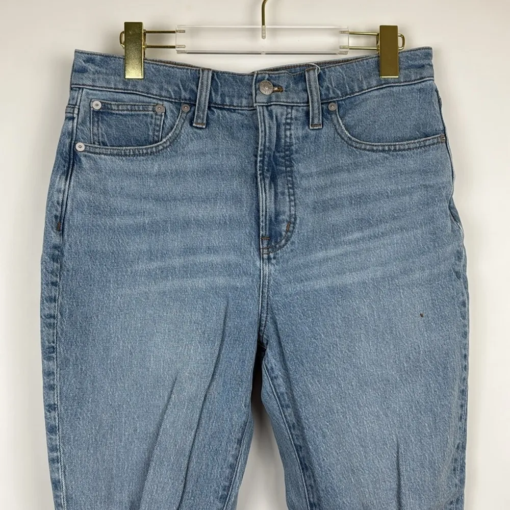 Madewell The Perfect High Waist Rip Tapered Jeans in Bradwell Wash Size 29 - Image 5