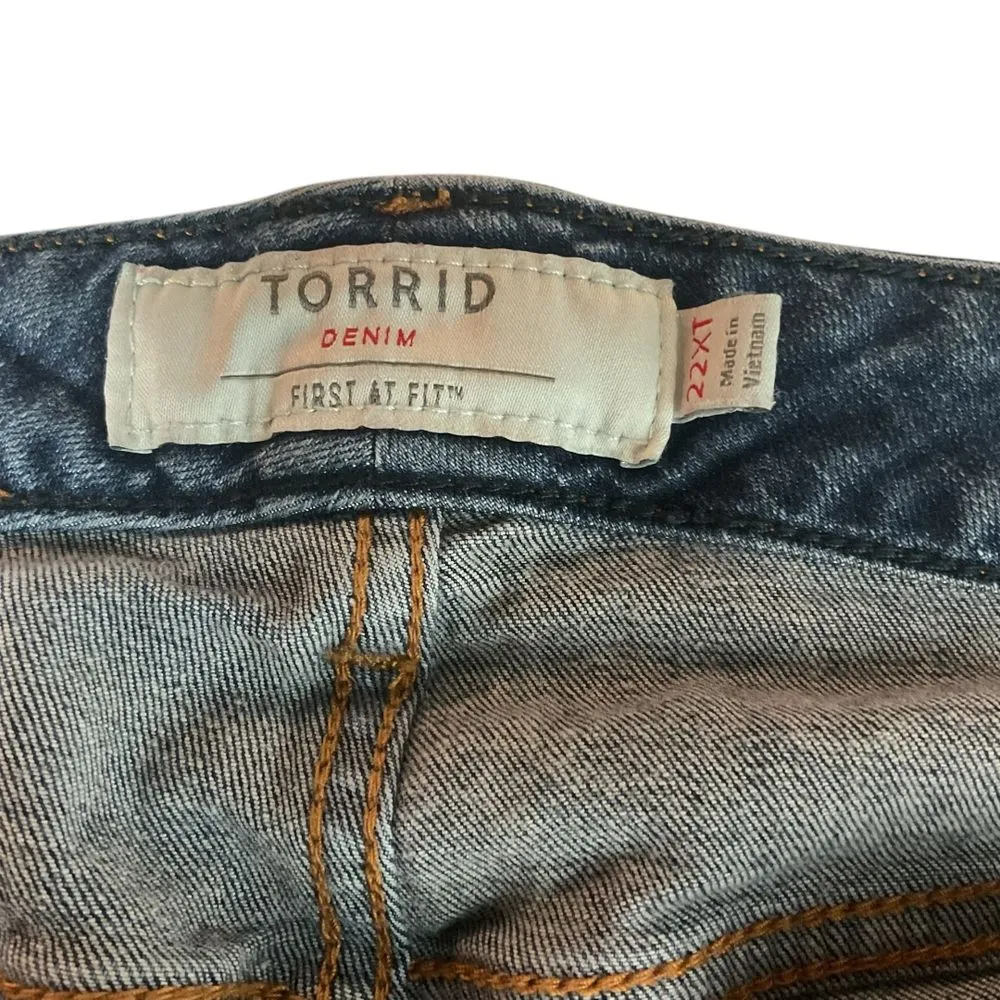 Torrid‎ Women's Boyfriend Straight Vintage Stretch Mid-Rise Jean Sz 22XT Classic - Image 11