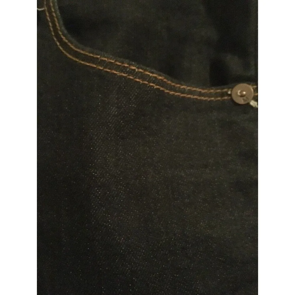 Mossimo Women's Size 8 Jeans with Hem Side Zippers Blue Denim Skinny Ankle - Image 4