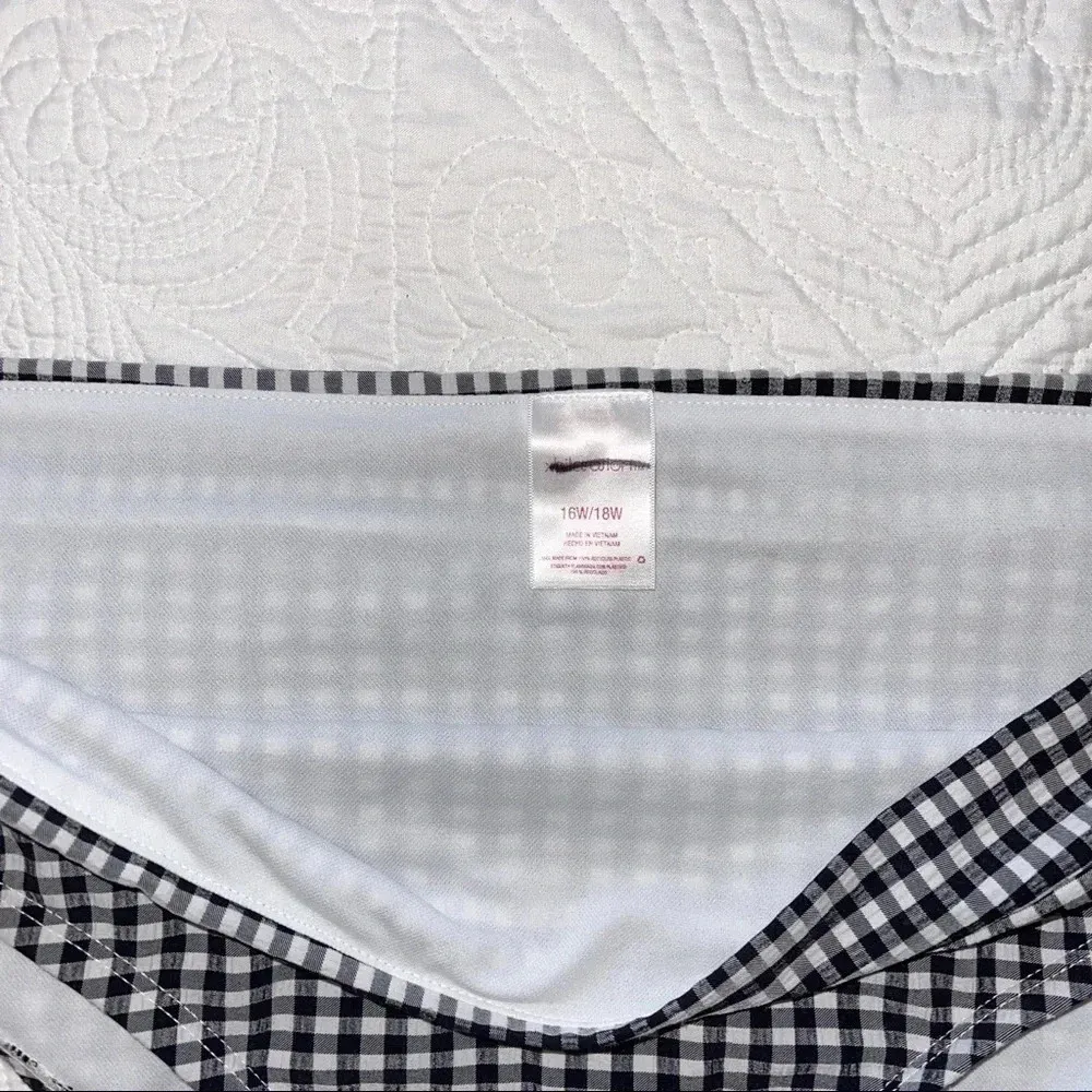 NWOT Xhilaration High-Waist Gingham Seersucker Bikini Bottoms Swimsuit Target - Image 4
