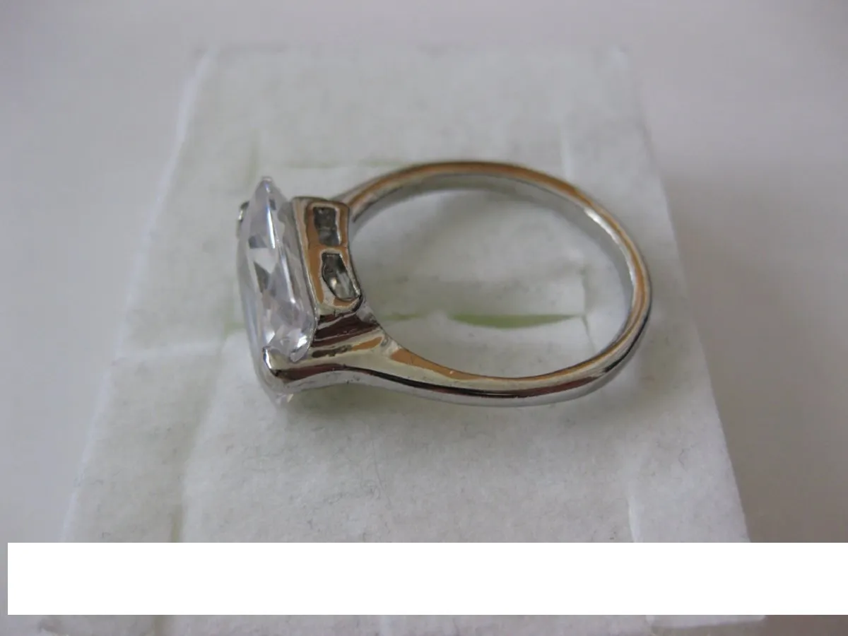 Handmade Clear CZ Ring - Size 9.5 - Image 2