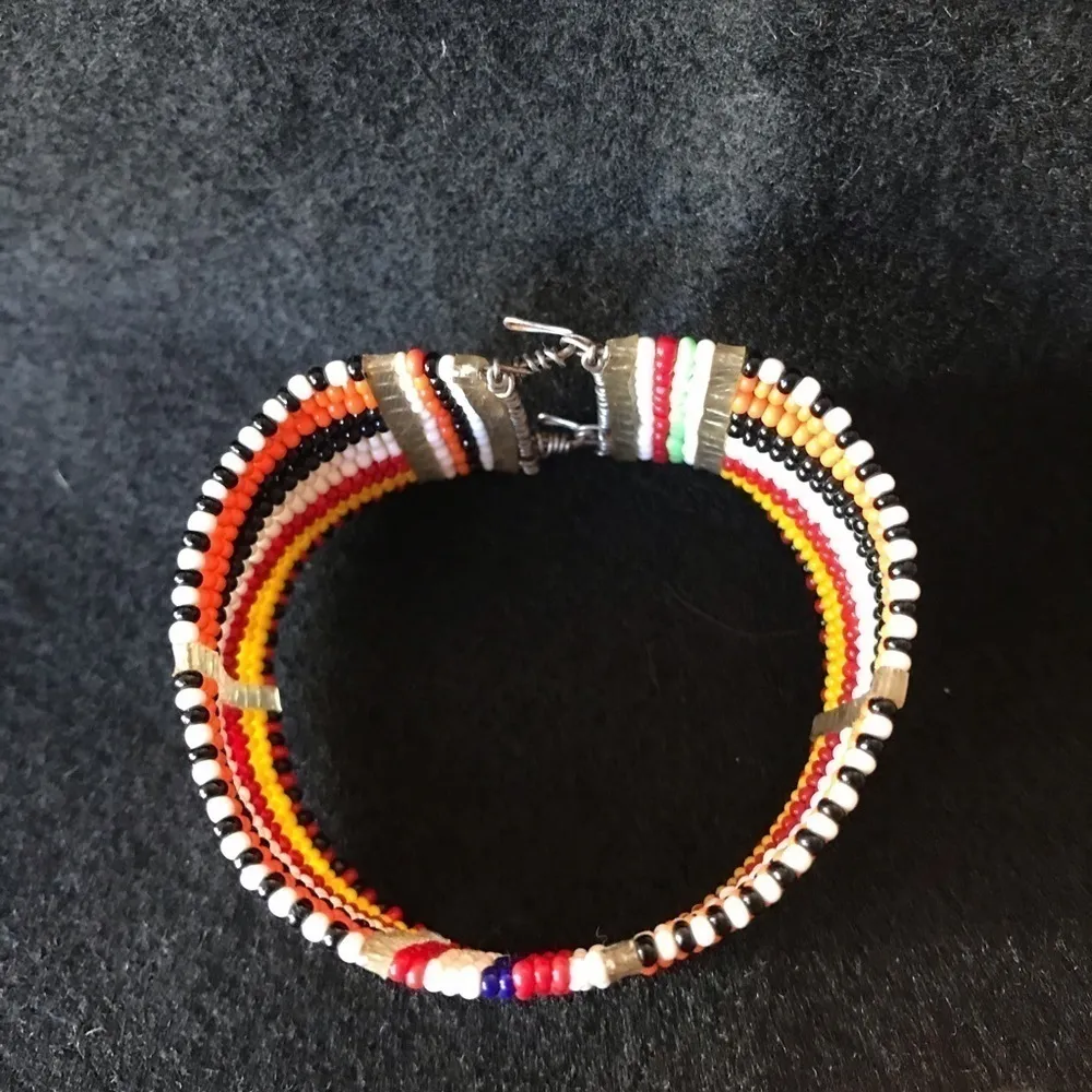 Beaded bracelet Red - Image 2