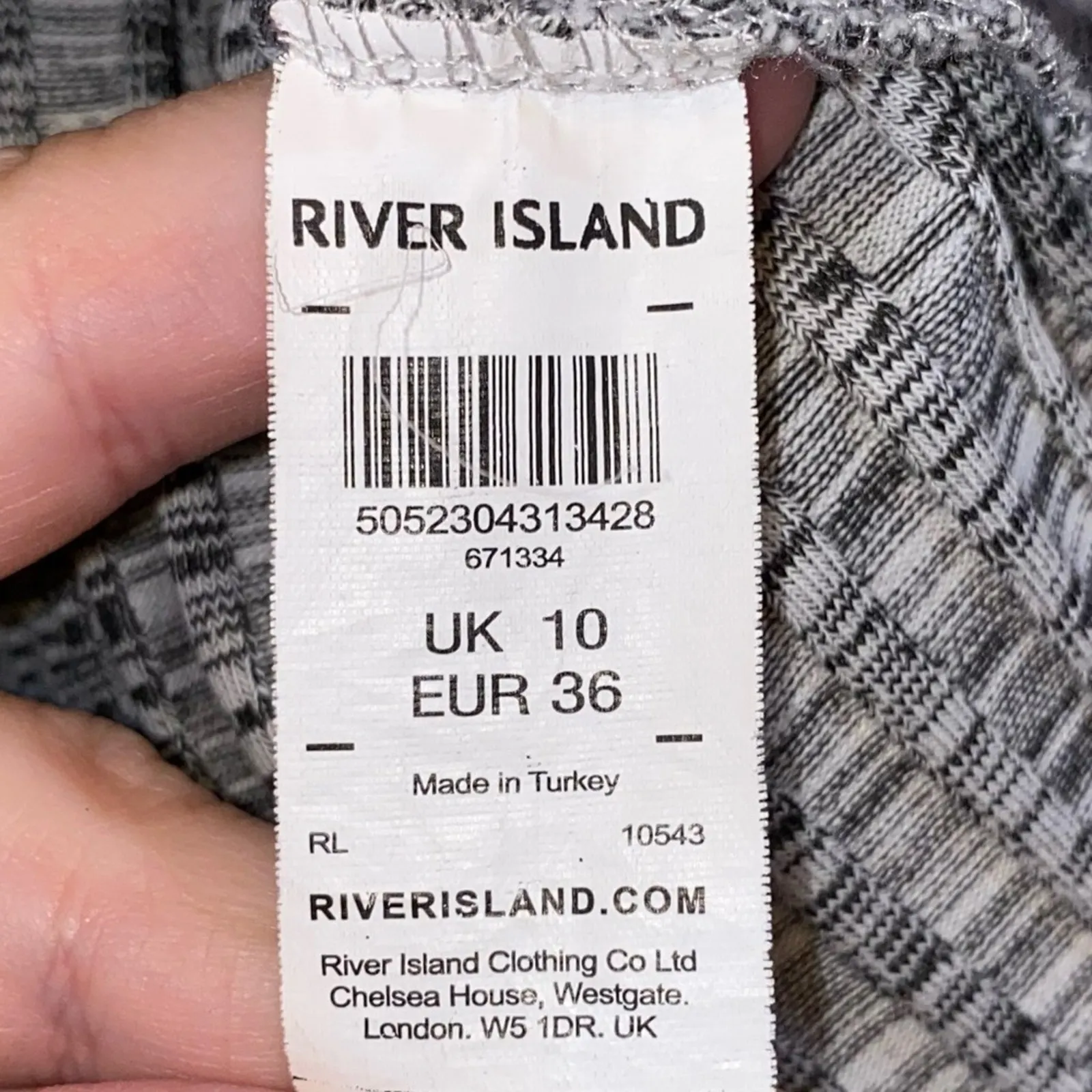 River Island Marled Black & White Ribbed Sweater - Image 6