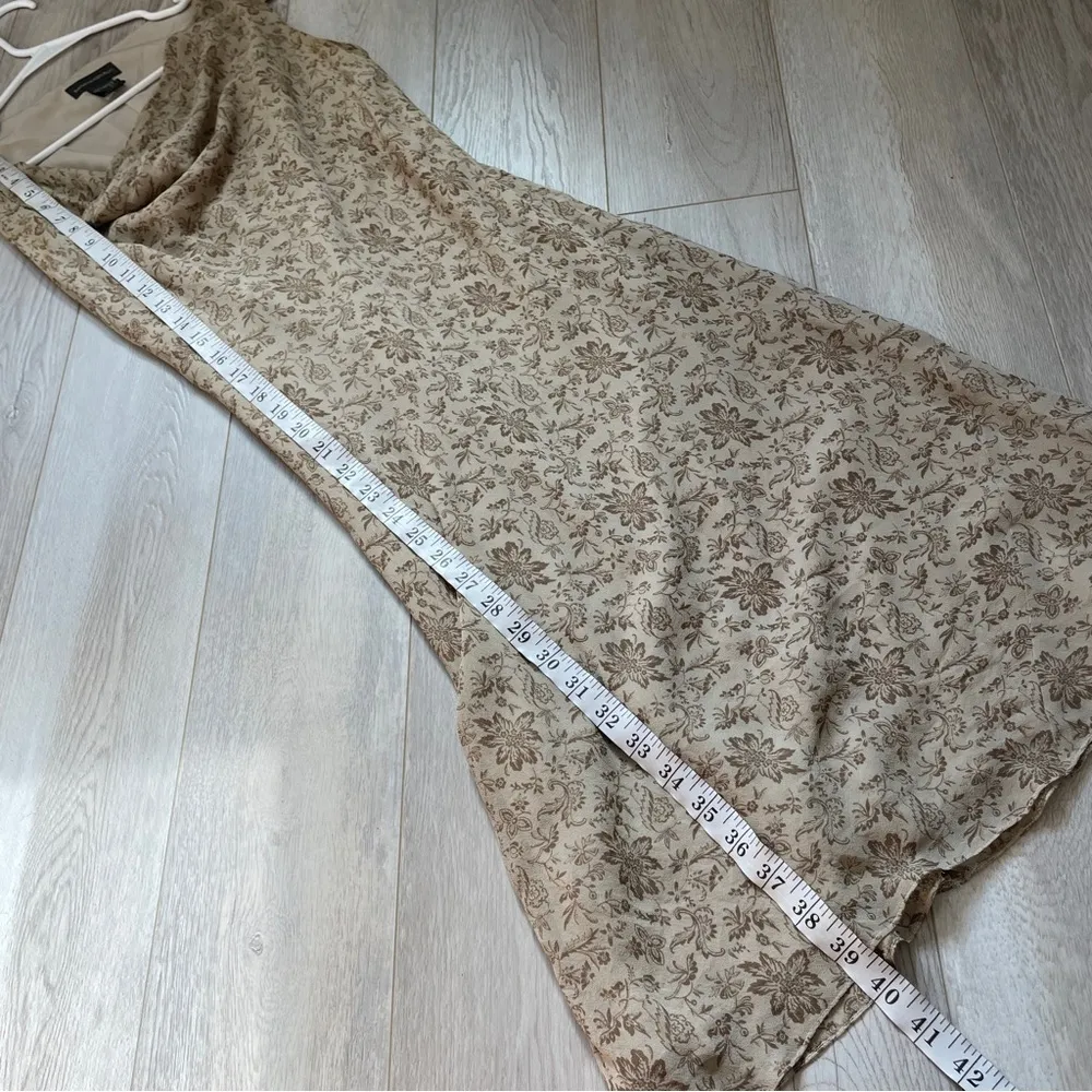 Banana Republic 100% silk Floral Cowl Neck Midi Dress (size 4) romantic feminine - Image 6