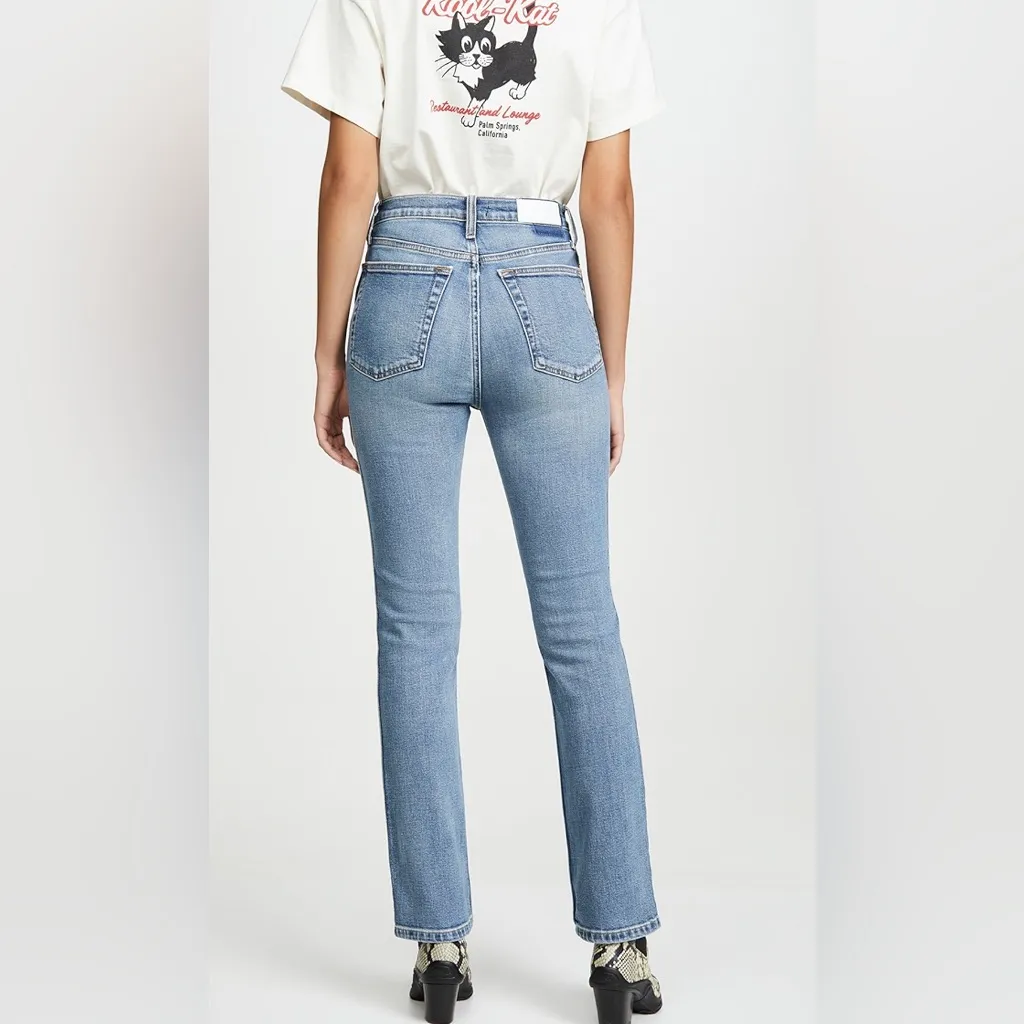 Re/Done Double Needle Long Jeans - Image 2