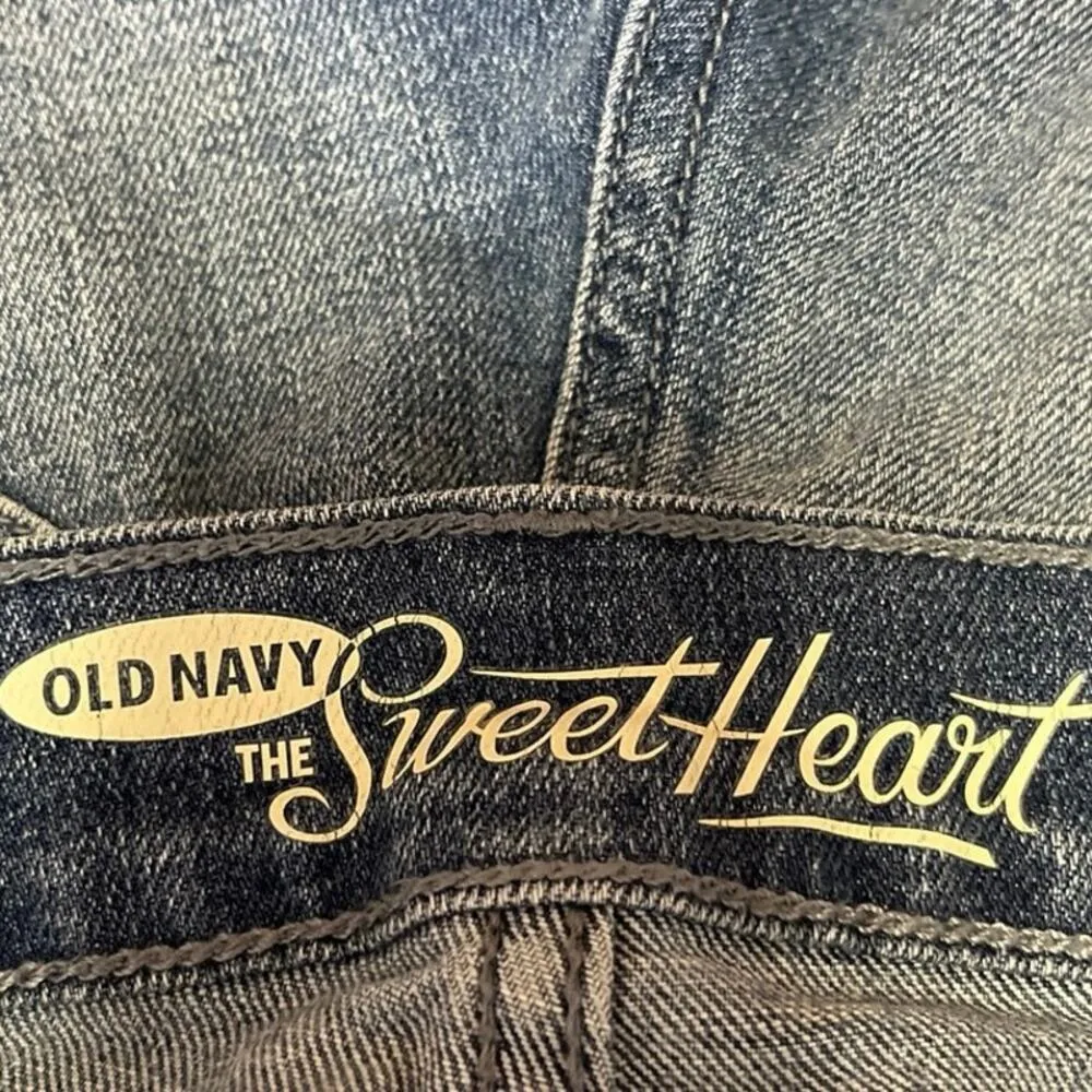 Old Navy The Sweetheart Women's Blue Denim Mid Rise Boyfriend Jeans Shorts Sz XS - Image 3