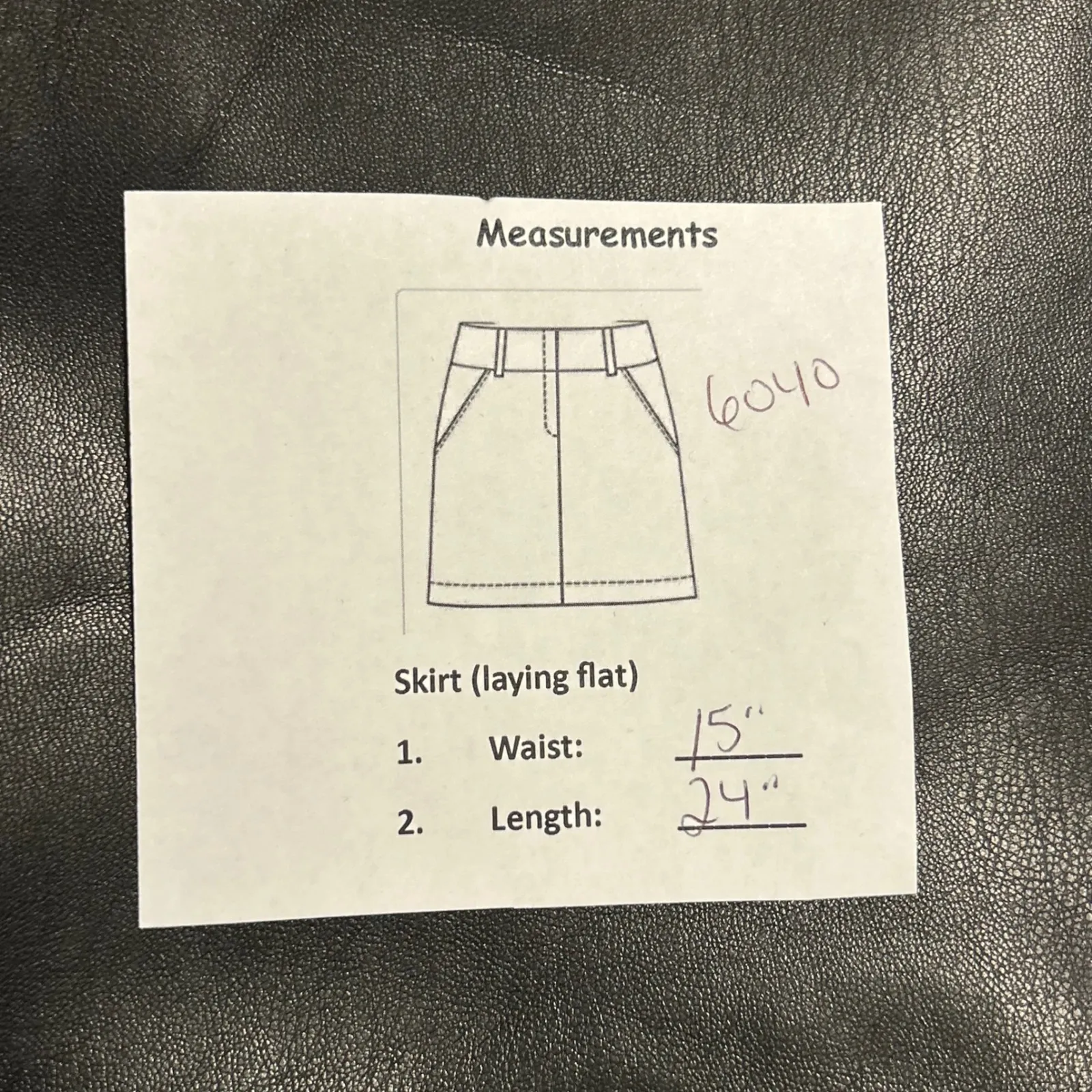 Theory Bedford Faux Leather Skinny Pencil Skirt Black Size 6 Back Zip Slit - Image 5