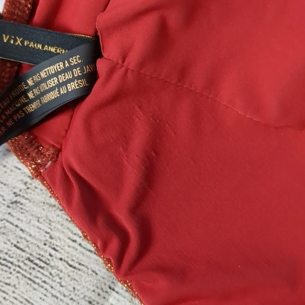 Vix Paula hermanny bronze gold color bikini top size large - Image 5