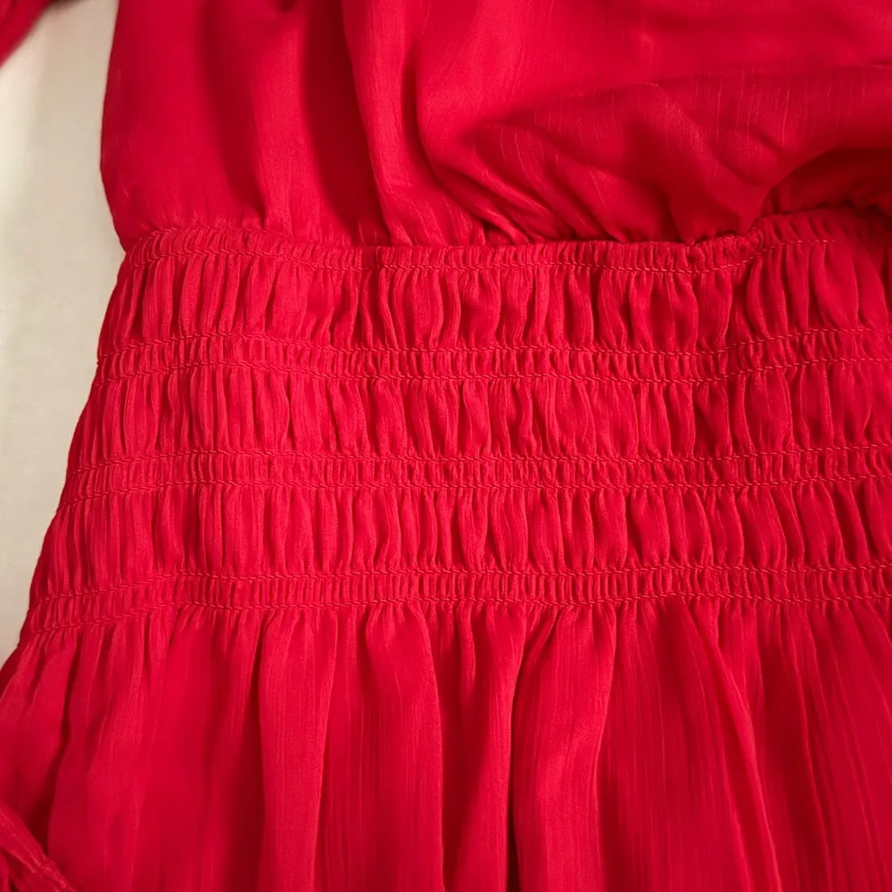 LOFT Petite Small Vibrant Red Blouse - Image 4