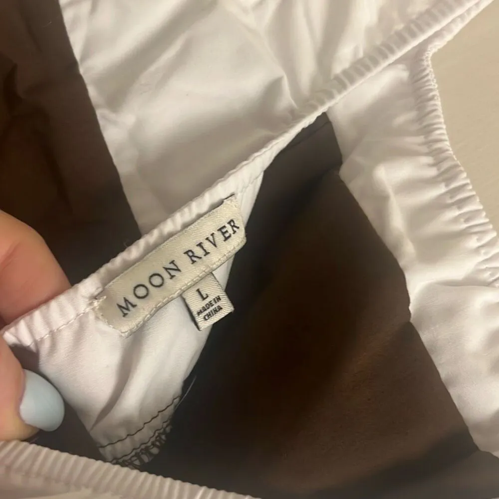 ✨MOON RIVER Two Tone Drop Waist Peakaboo Sz Large Dress✨ - Image 7