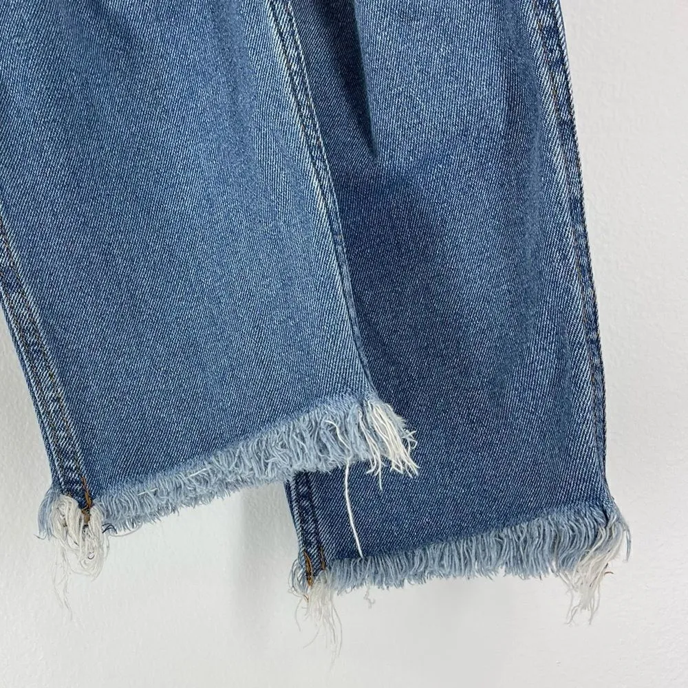 Hollister Curvy High Rise Destroyed Mom Jeans - 9 W29 L27 - Image 8