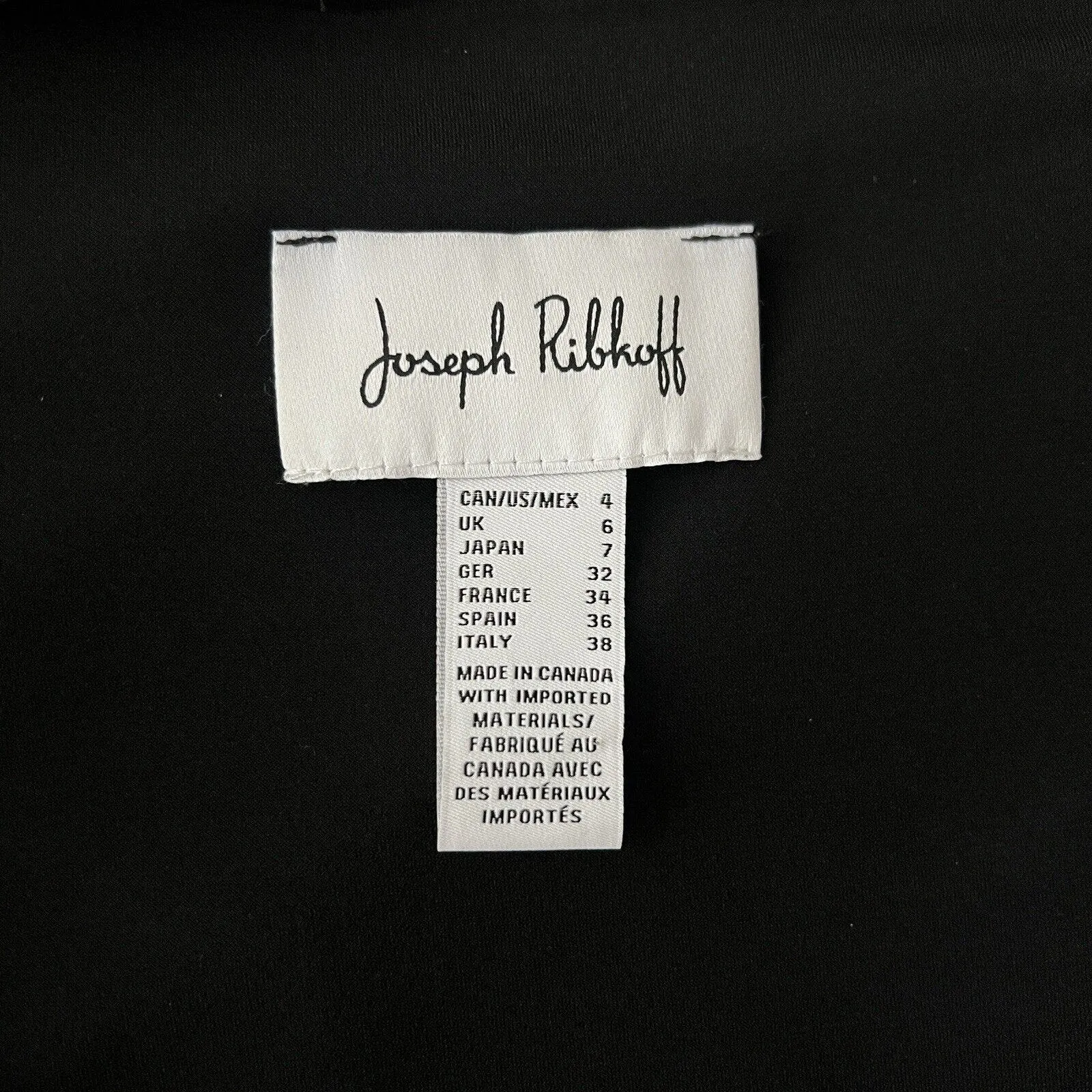 Joseph Ribkoff Shirt‎ Women 4 Black Tunic Top Sheer Overlay Neutral Minimalist - Image 6