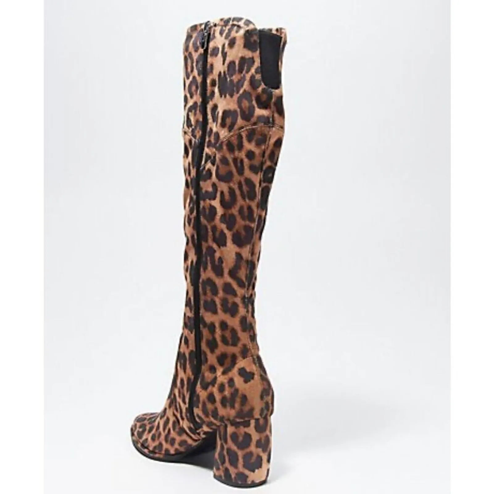 Marc Fisher Boots Women’s Size 6 Over The Knee Pointed Toe Leopard Print NEW - Image 3