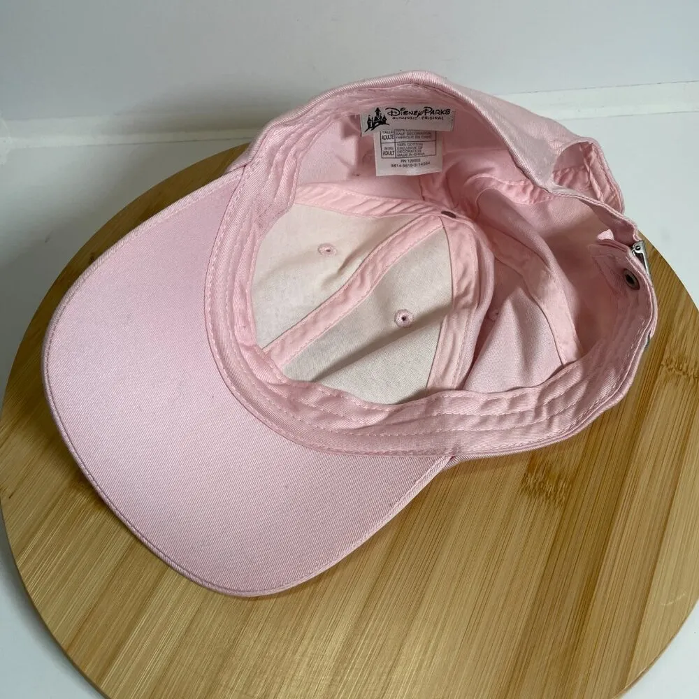 Disney Parks Pink Mickey Mouse Rhinestone Adjustable Hat Embroidery Strapback - Image 7