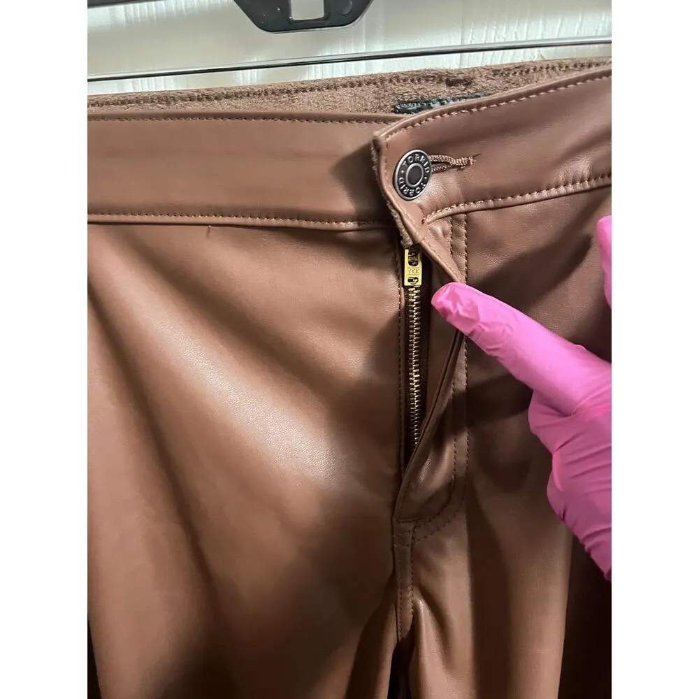 Torrid Perfect Skinny Faux Leather High Rise Pants Womens Plus Size 28W Regular - Image 8