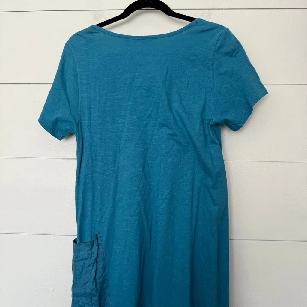 Soft Surroundings Women’s Medium Blue LagenLook Minimalist Dress - Image 6