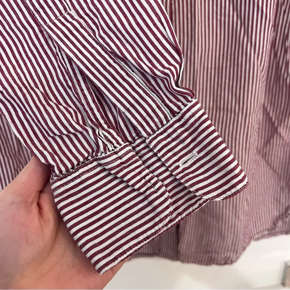 Commando  Red and White Button Down Blouse - Image 5