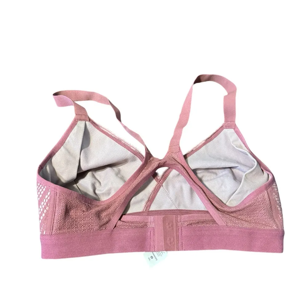 Lululemon Awake to Lace Bra Size 32D Lace Mesh Racerback Plumful Smokey Blush CP - Image 2