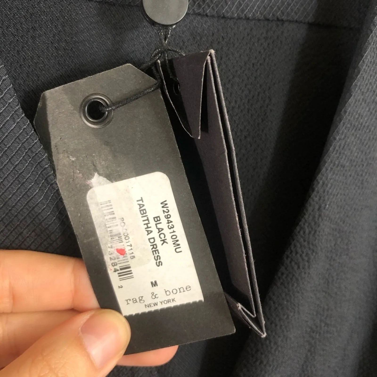 Rag and Bone NWT  Tabitha black mini dress - Image 8
