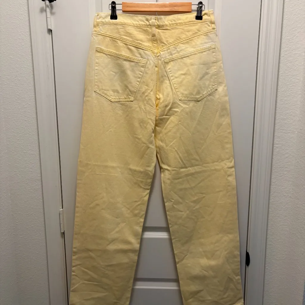Universal Thread Mid Rise 90s Baggy Jeans Yellow Size 6 NWT - Image 4