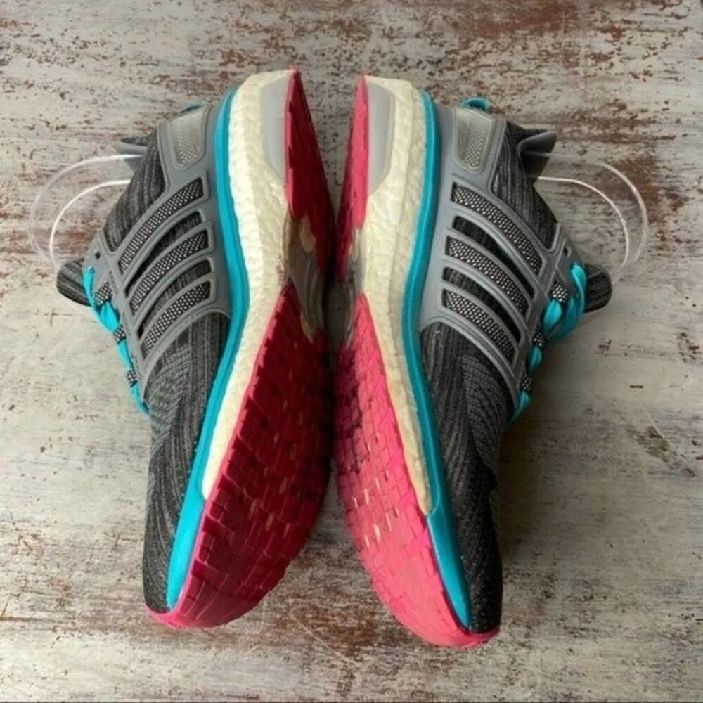 Adidas Grey blue pink Athletic Shoes 8 - Image 3